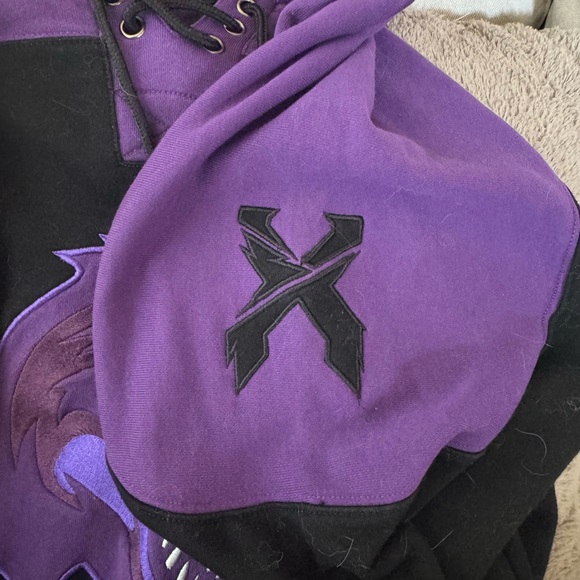 Excision Purple lace tie hockey jersey - Picture 7 of 9